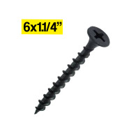 Tornillo aglomerado 6x1.1/4" madera