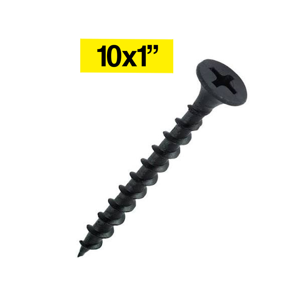 Tornillo aglomerado 10x1" madera