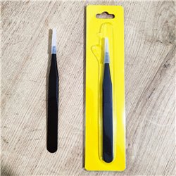 Pinza alta precisión antiestática reparación electrónica 110x9mm