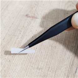 Pinza alta precisión antiestática reparación electrónica 110x9mm