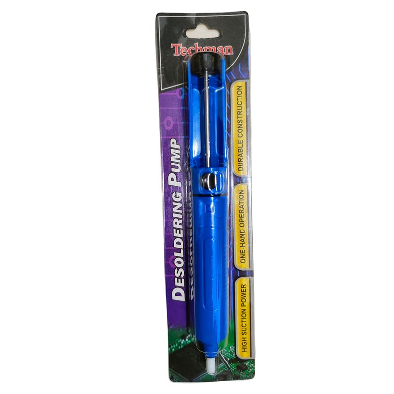 Desoldador Extractor estaño Techman azul negro Ts-312