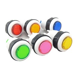 Botón Con Micro Pulsador Para Maquina Arcade colores