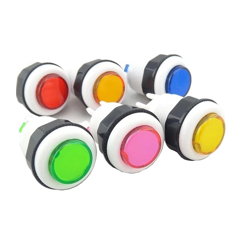Botón Con Micro Pulsador Para Maquina Arcade colores
