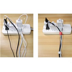 cinta amarre velcro para cables 22cmx13mm colores unidad
