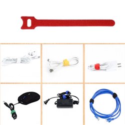 cinta amarre velcro para cables 22cmx13mm colores unidad