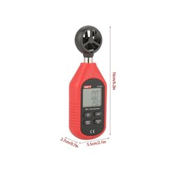 Mini Anemometro Digital UNI-T UT363, Velocidad y Temperatura del Viento