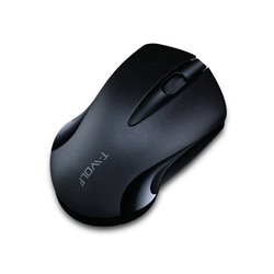 Mouse inalámbrico USB Q2 negro 2.4GHz + batería AA