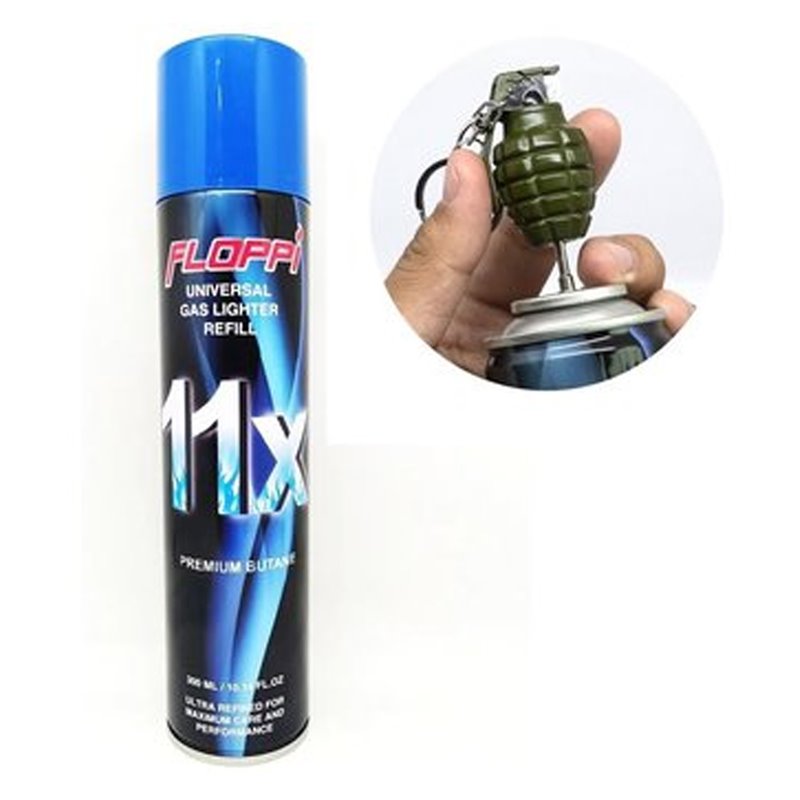 Gas Butano Floppi 11X 300ml Para Sopletes Flambeadores
