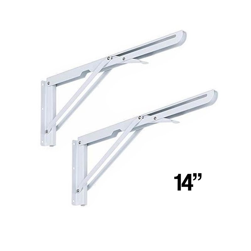 Par Soporte Brazos 14" Abatibles Pie Amigo Escualizable