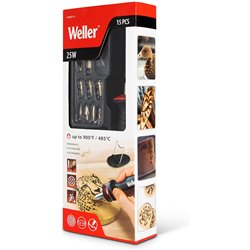 Pirografo pirograbador 25W Weller trabajo pesado + accesorios WLIWBK1512A