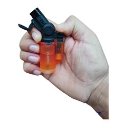 Encendedor gas mini soplete floppi bolsillo recargable