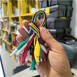 Cable caimán eléctrico doble multicolor unidad