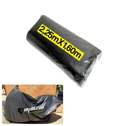 Pijama Moto Forro Plástico Carpa Grande Calibre 1.8 Azul/negro