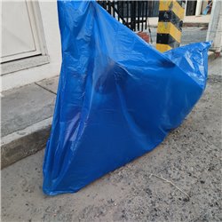 Pijama Moto Forro Plástico Carpa Grande Calibre 1.8 Azul/negro