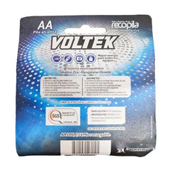Blister x12 pilas AA alcalina Voltek 1.5V