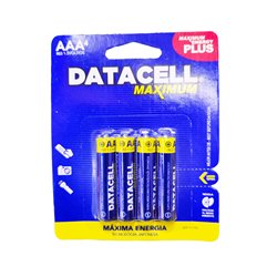 Blister x4 pilas Datacell triple AAA 1.5V