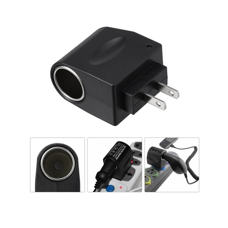 Adaptador enchufe 110V/12V a encendedor cigarrillo