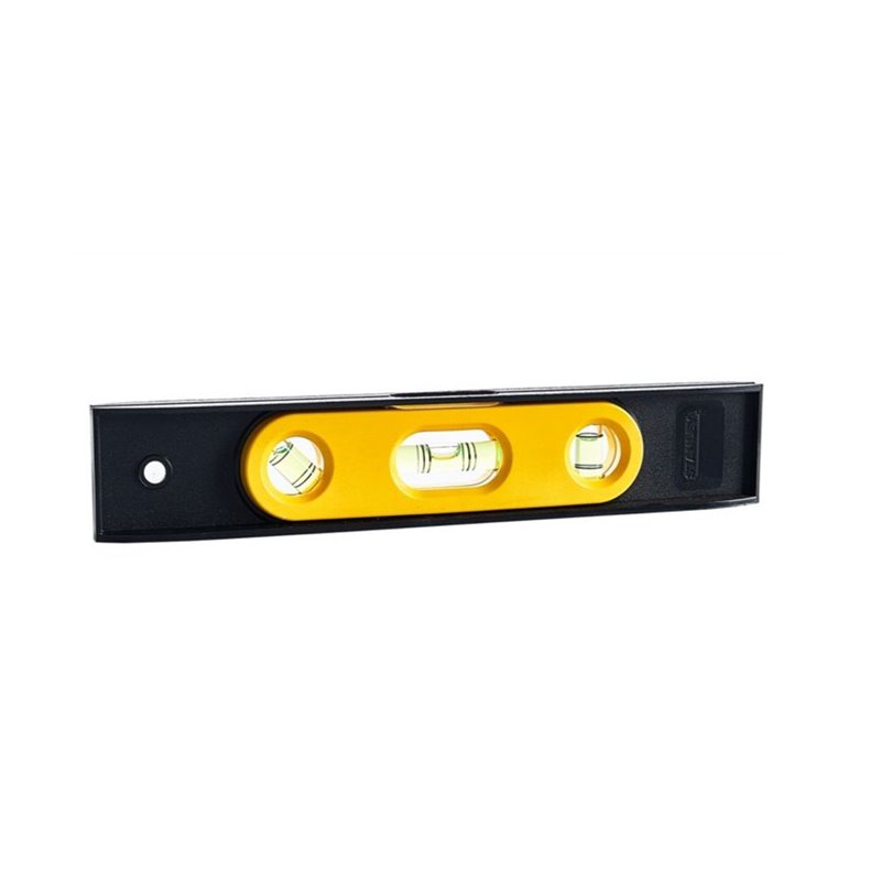 Nivel Torpedo 3 gotas imantado 9" amarillo