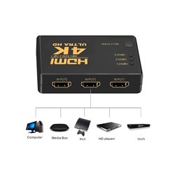 Hdmi Switch Multiplicador Selector 3x1 Full Hd 1080p + Control