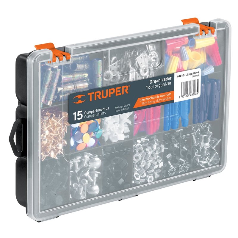 Organizador 11" con 15 compartimentos Truper