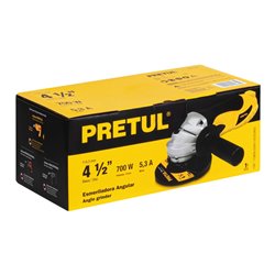 Pulidora angular 4-1/2" 700 W Pretul