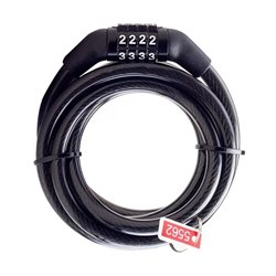 Guaya seguro en Acero Con Clave para Bicicleta Moto Casco