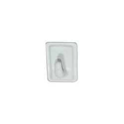 Gancho super adhesivo cuadrado 2.5cm x unidad
