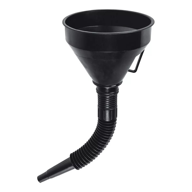 Embudo Plástico 500 mL Cuello Flexible Tipo Manguera