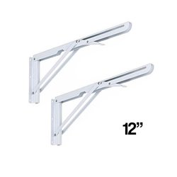 Par Soporte Brazos 12" Abatibles Pie Amigo Escualizable