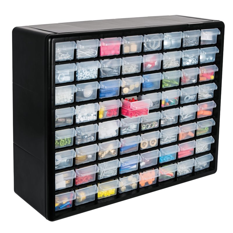 Caja Organizador 64 Compartimientos gavetas 50cm Truper