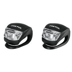 Set de luces led delanteras y traseras para bicicleta Pretul