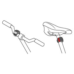 Set de luces led delanteras y traseras para bicicleta Pretul