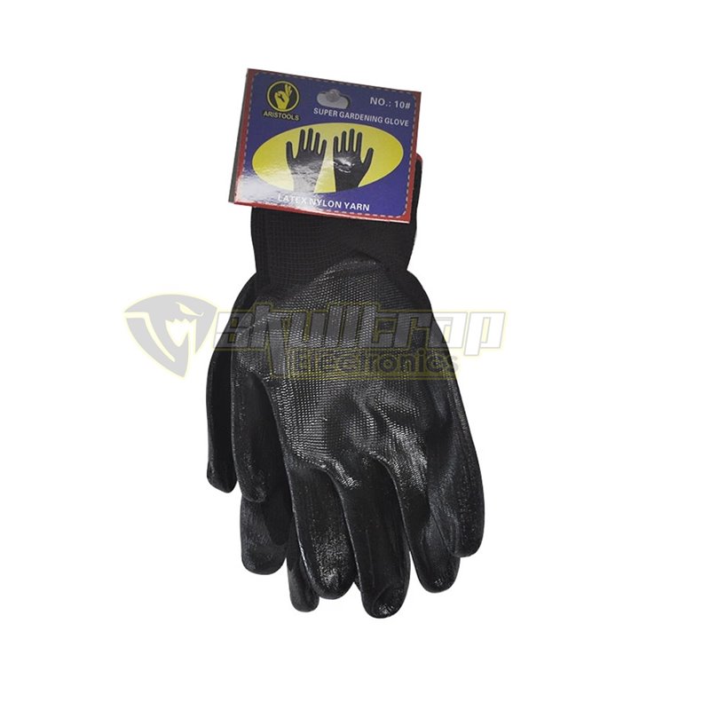 Par Guantes negros anticorte palma en latex