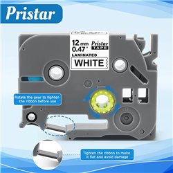 Cinta Rotuladora Para Brother 12mm 0.47 Inch x unidad Pristar