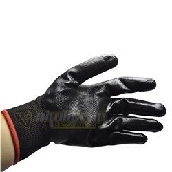 Par Guantes negros anticorte palma en latex