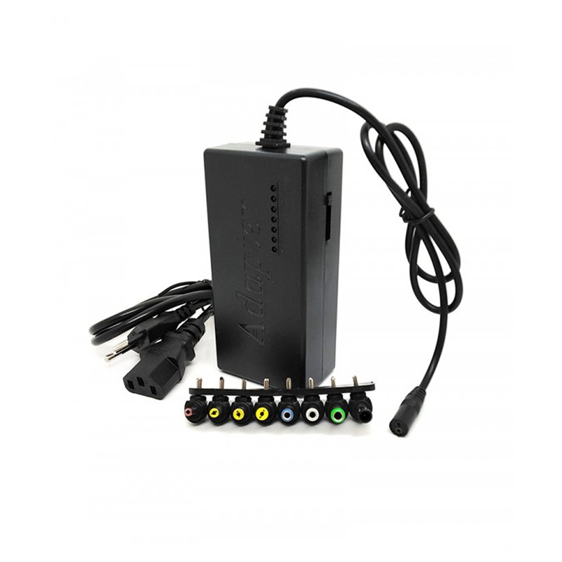 Cargador Adaptador Universal Para Portatil 96w potencia variable + 8 Puntas