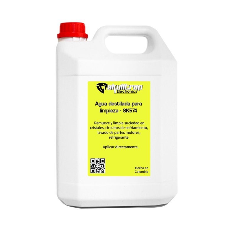 Agua destilada desmineralizada botella Skulltrap