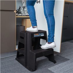 Butaco plástico Truper de 2 peldaños 44cm