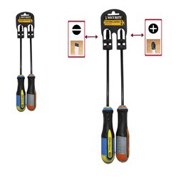 Juego x2 Destornilladores Brickell negros 6x150mm