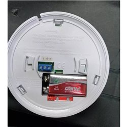 Detector de humo Megawatt 110v + batería 9v