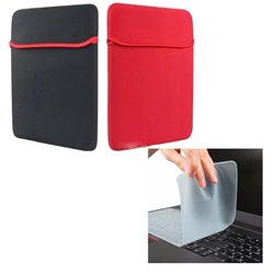 Funda portátil neopreno 15.6 pulgadas + Protector teclado silicona
