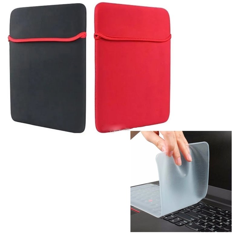 Funda portátil neopreno 15.6 pulgadas + Protector teclado silicona