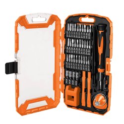 Kit destornilladores reparación PC celular consolas 77 piezas Truper