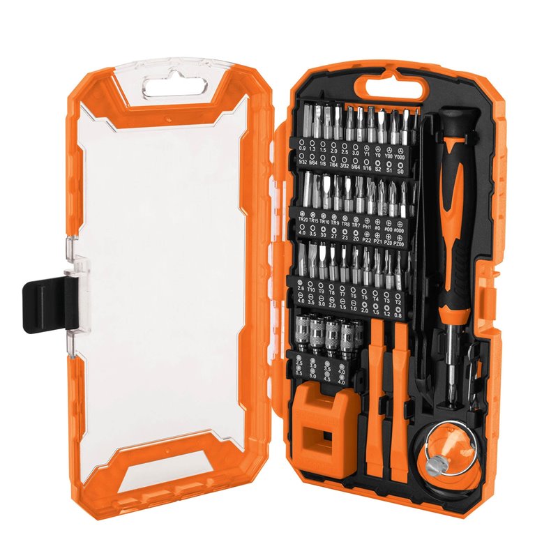 Kit destornilladores reparación PC celular consolas 77 piezas Truper