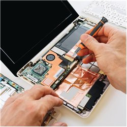 Kit destornilladores reparación PC celular consolas 77 piezas Truper