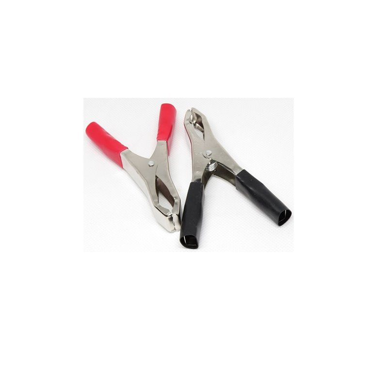 x2 Caiman 30A metálico 7cm con cauchos rojo y negro
