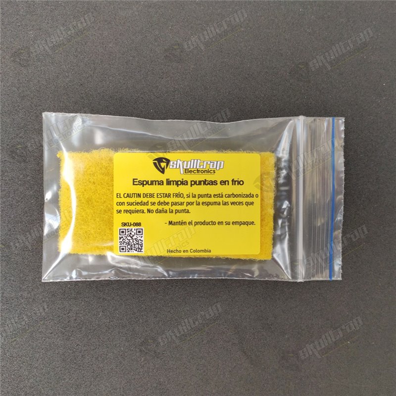 Espuma limpia puntas en frío skulltrap 10x5cm