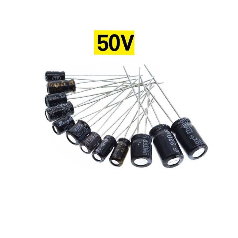Condensador 50V Capacitor Electrolítico x unidad