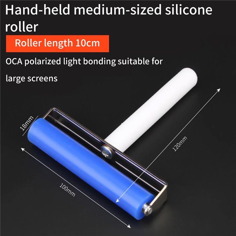 Rodillo para lámina de OCA azul 10cm silicona