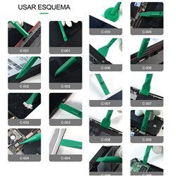 Kit 10 palas de desmontaje apertura multifuncional
